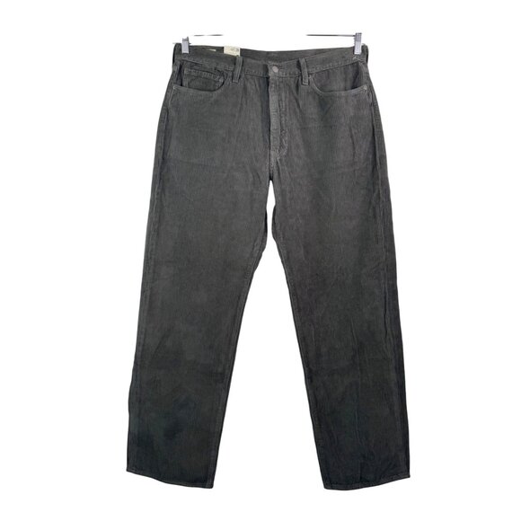 Levis 568 LOOSE STRAIGHT CORDUROY MEN'S JEANS Charcoal 36